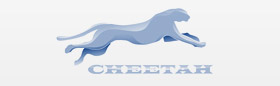 Cheetah logo - manufacturer of intermodal container chassis and special purpose chassis